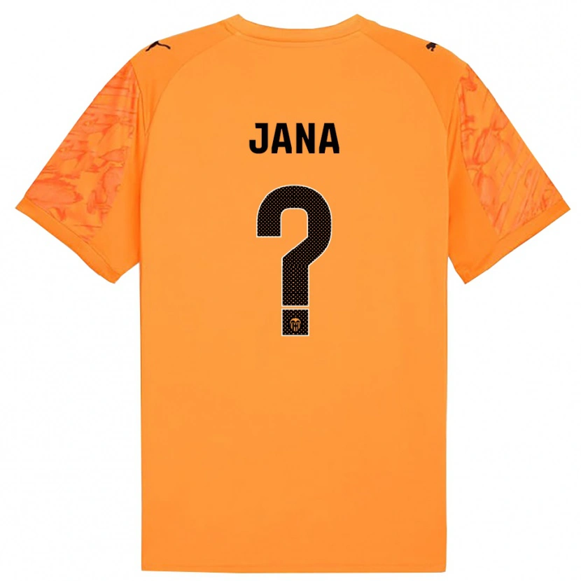 Danxen Børn Jana Xin Henseler Gallego #0 Orange Sort Målmandstrøje 2025/26 Trøje T-shirt