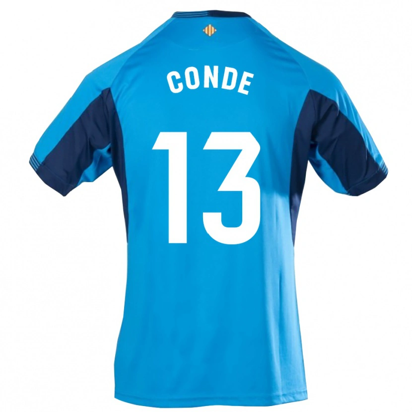 Danxen Børn Diego Conde #13 Blå Hvid Målmandstrøje 2025/26 Trøje T-shirt
