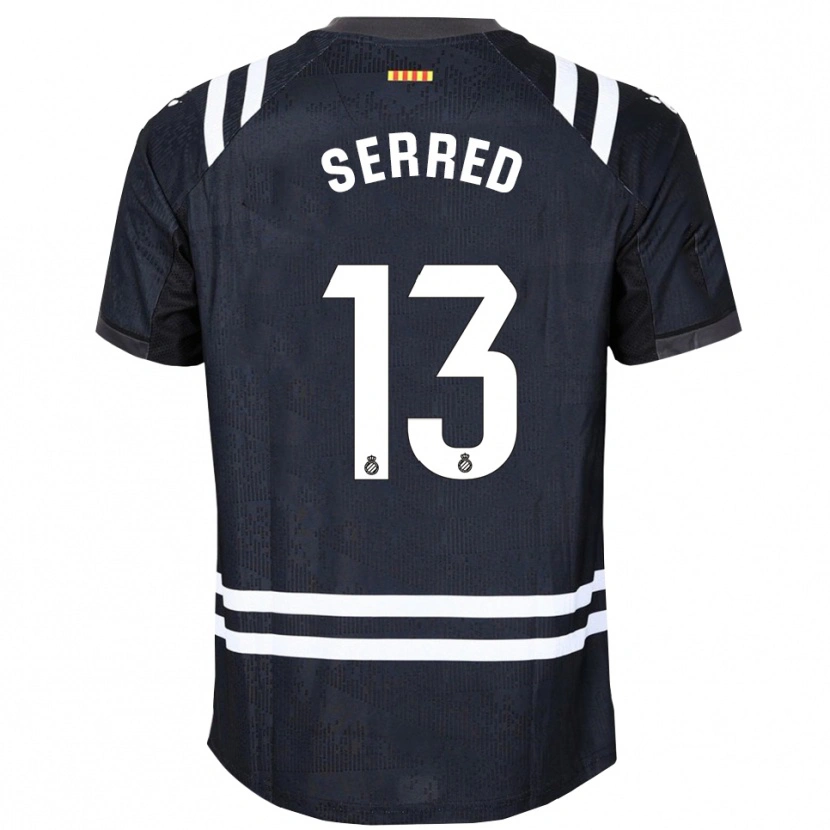 Danxen Børn Llorenç Serred #13 Sort Hvid Målmandstrøje 2025/26 Trøje T-shirt
