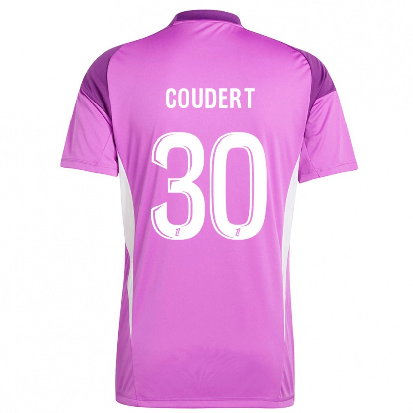Danxen Børn Grégoire Coudert #30 Lilla Hvid Målmandstrøje 2025/26 Trøje T-shirt