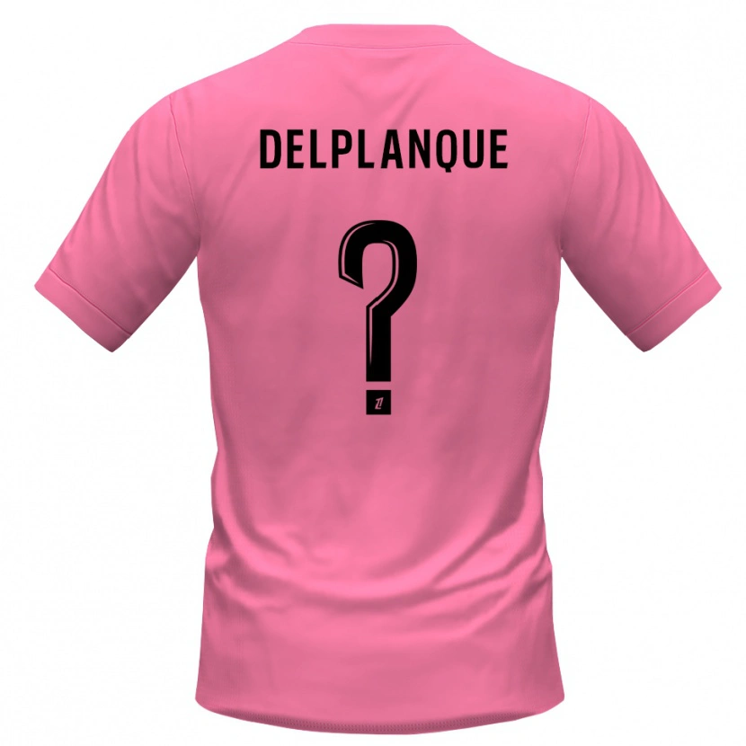 Danxen Børn Gaël Delplanque #0 Pink Sort Målmandstrøje 2025/26 Trøje T-shirt