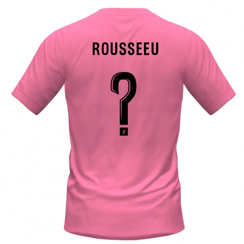 Danxen Børn Justine Rousseeu #0 Pink Sort Målmandstrøje 2025/26 Trøje T-shirt