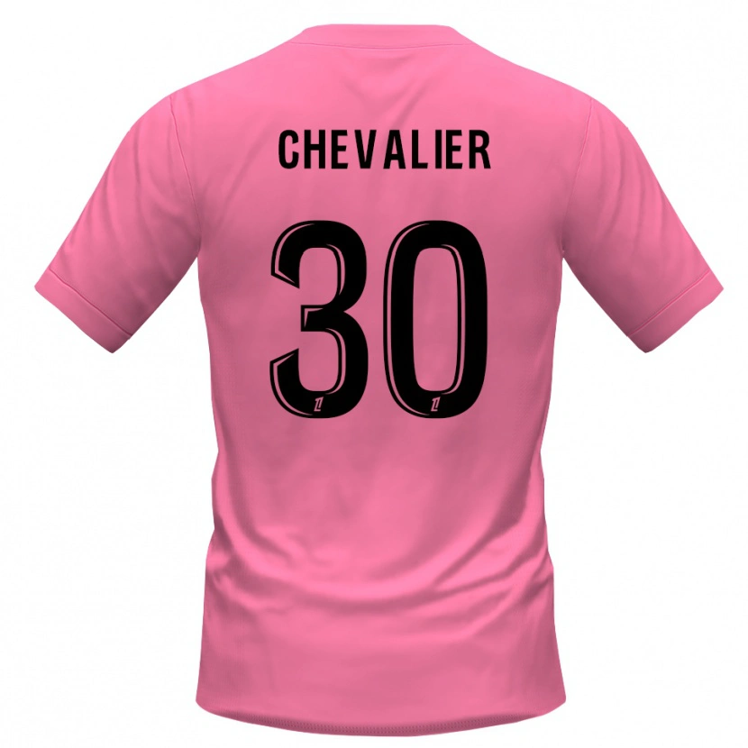 Danxen Børn Lucas Chevalier #30 Pink Sort Målmandstrøje 2025/26 Trøje T-shirt