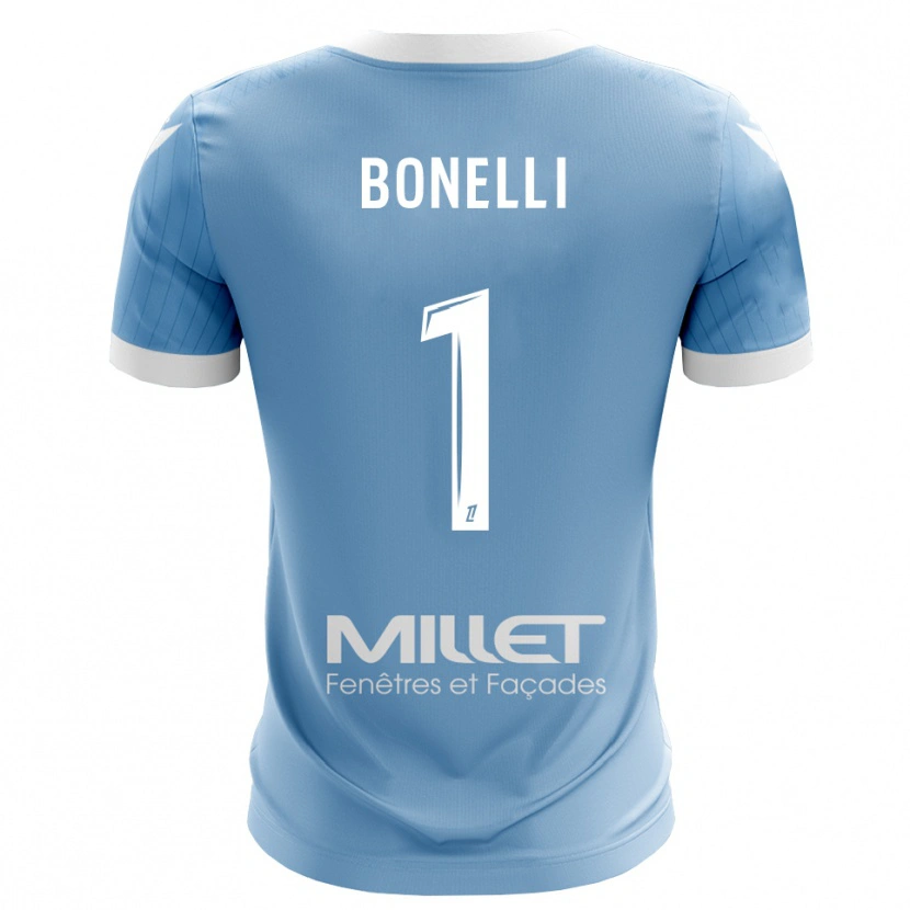 Danxen Børn Lucas Bonelli #1 Lyseblå Målmandstrøje 2025/26 Trøje T-shirt