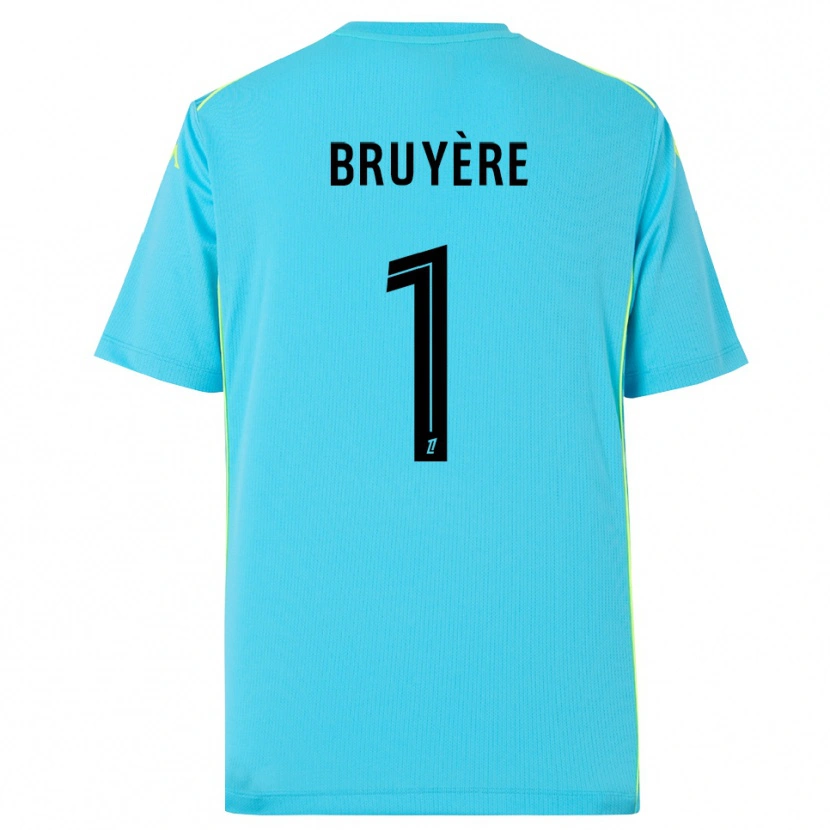 Danxen Børn Théo Bruyère #1 Himmelblå Sort Målmandstrøje 2025/26 Trøje T-shirt