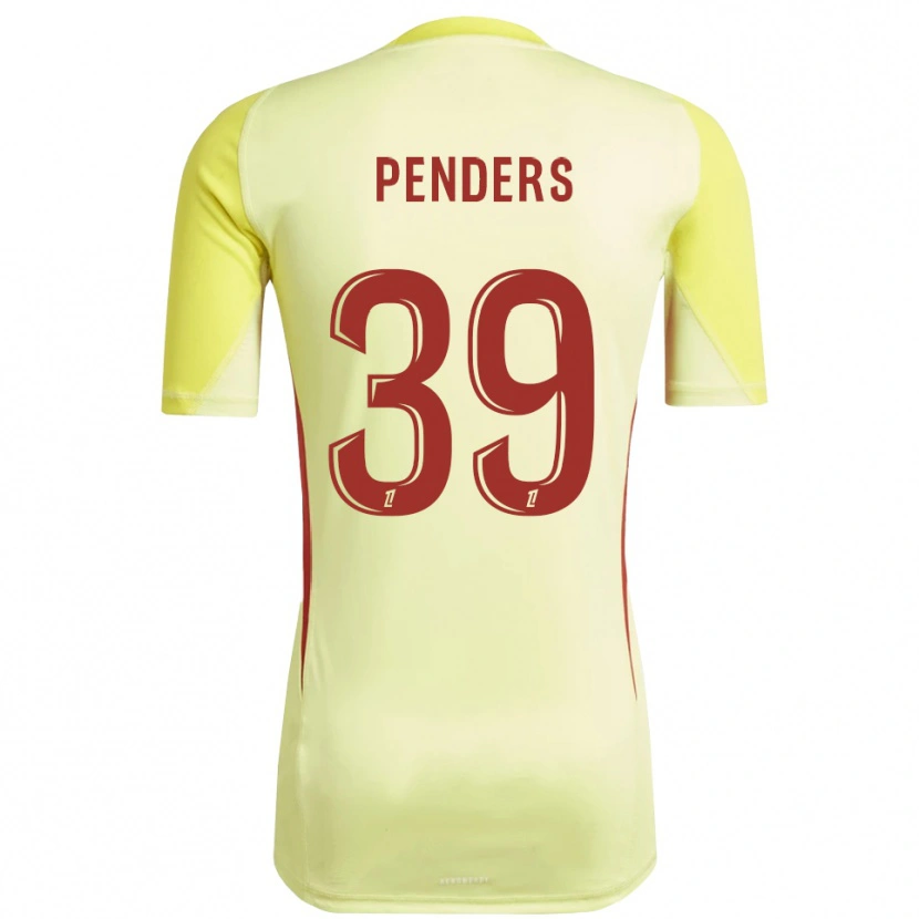 Danxen Børn Mike Penders #39 Lys Gul Rød Målmandstrøje 2025/26 Trøje T-shirt