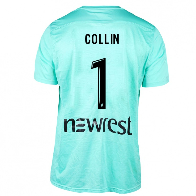 Danxen Børn Théo Collin #1 Aqua Sort Målmandstrøje 2025/26 Trøje T-shirt