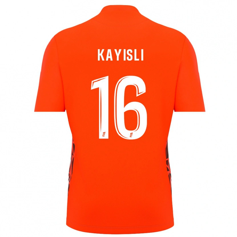Danxen Børn Mehmet Kayisli #16 Orange-Hvid Målmandstrøje 2025/26 Trøje T-shirt