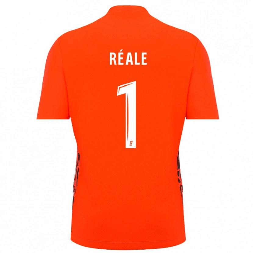 Danxen Børn Pierre Réale #1 Orange-Hvid Målmandstrøje 2025/26 Trøje T-shirt