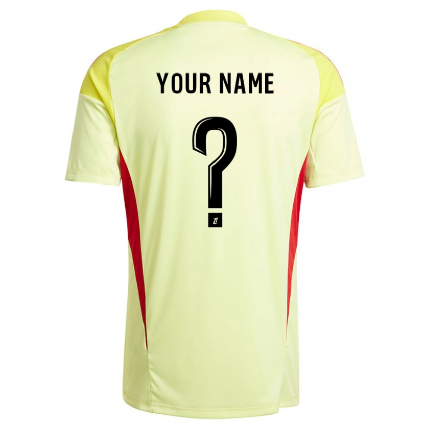 Danxen Børn Paris FC Lys Gul Sort Målmandstrøje 2025/26 Trøje T-shirt