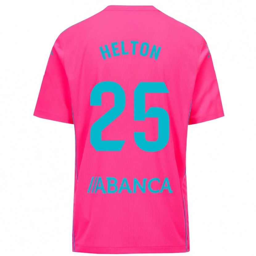 Danxen Børn Helton Leite #25 Dyb Pink Sort Målmandstrøje 2025/26 Trøje T-shirt