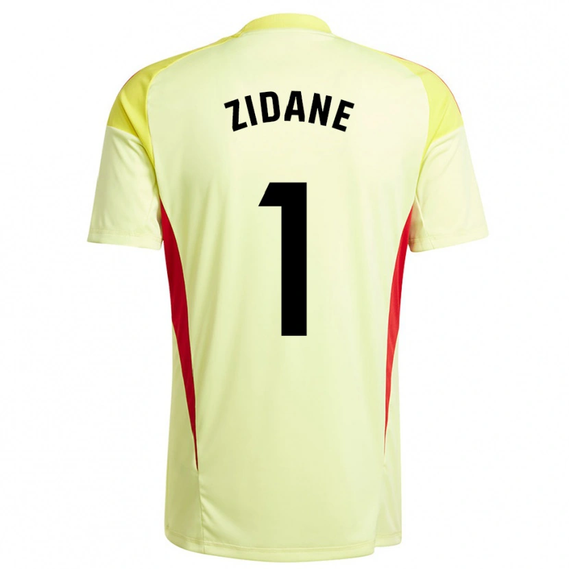 Danxen Børn Luca Zidane #1 Lys Gul Sort Målmandstrøje 2025/26 Trøje T-shirt