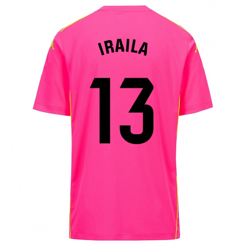 Danxen Børn Iraila Rivera Simón #13 Dyb Pink Sort Målmandstrøje 2025/26 Trøje T-shirt