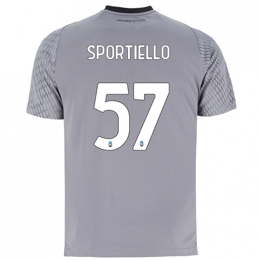 Danxen Børn Marco Sportiello #57 Grå Blå Rød Målmandstrøje 2025/26 Trøje T-shirt