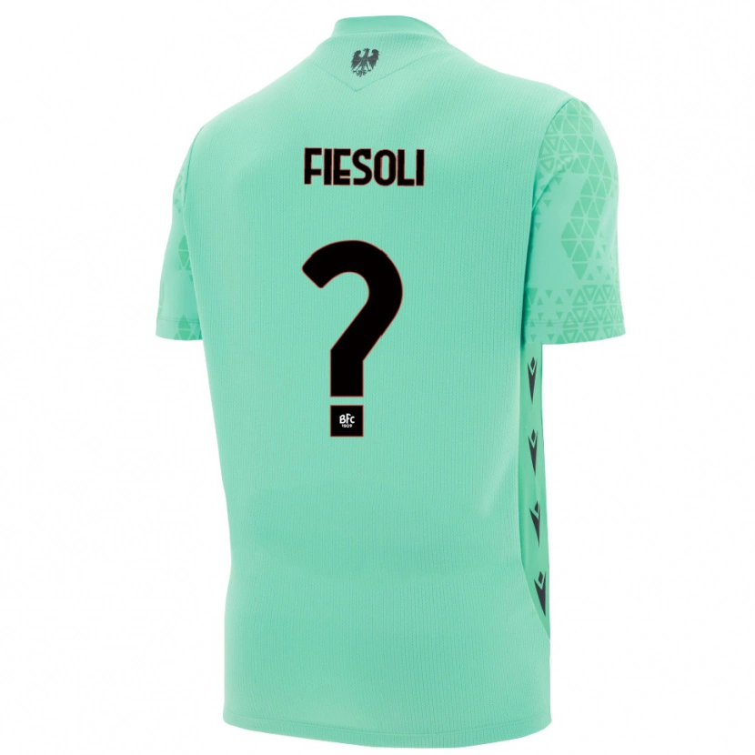 Danxen Børn Marta Fiesoli #0 Mint Blå Sort Målmandstrøje 2025/26 Trøje T-shirt