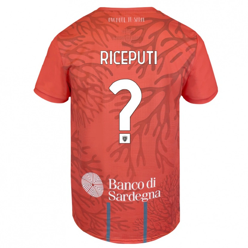Danxen Børn Davide Riceputi #0 Orange Rød Hvid Målmandstrøje 2025/26 Trøje T-shirt