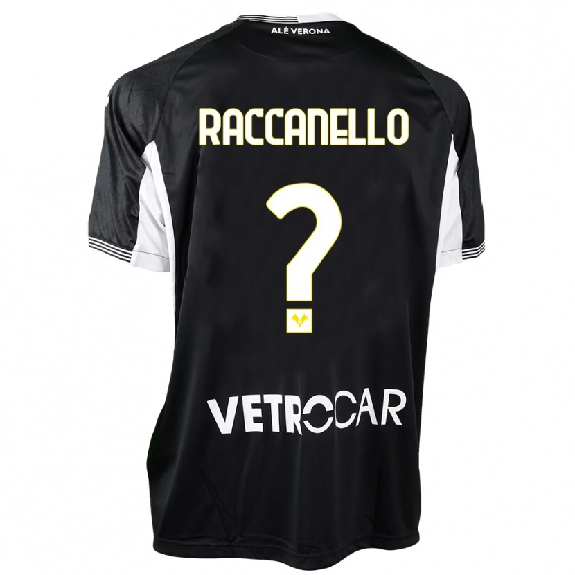 Danxen Børn Marco Raccanello #0 Sort Hvid Målmandstrøje 2025/26 Trøje T-shirt