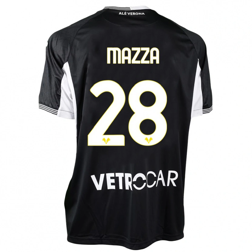 Danxen Børn Vittoria Karol Mazza #28 Sort Hvid Målmandstrøje 2025/26 Trøje T-shirt