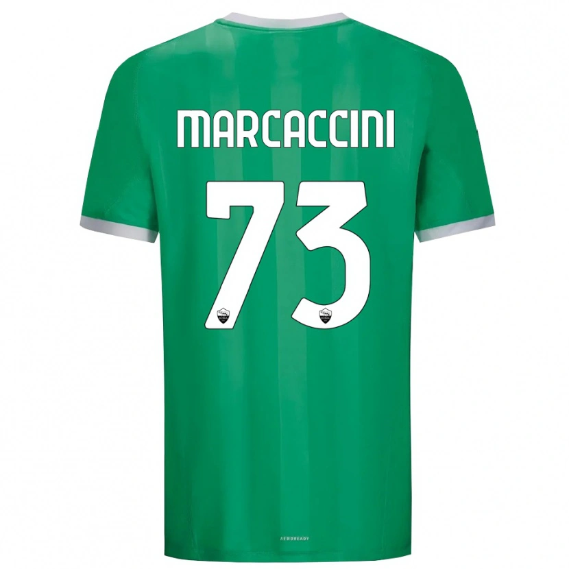 Danxen Børn Alessio Marcaccini #73 Grøn Hvid Målmandstrøje 2025/26 Trøje T-shirt