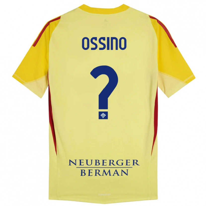 Danxen Børn Daniel Ossino #0 Lysegul Sort Målmandstrøje 2025/26 Trøje T-shirt