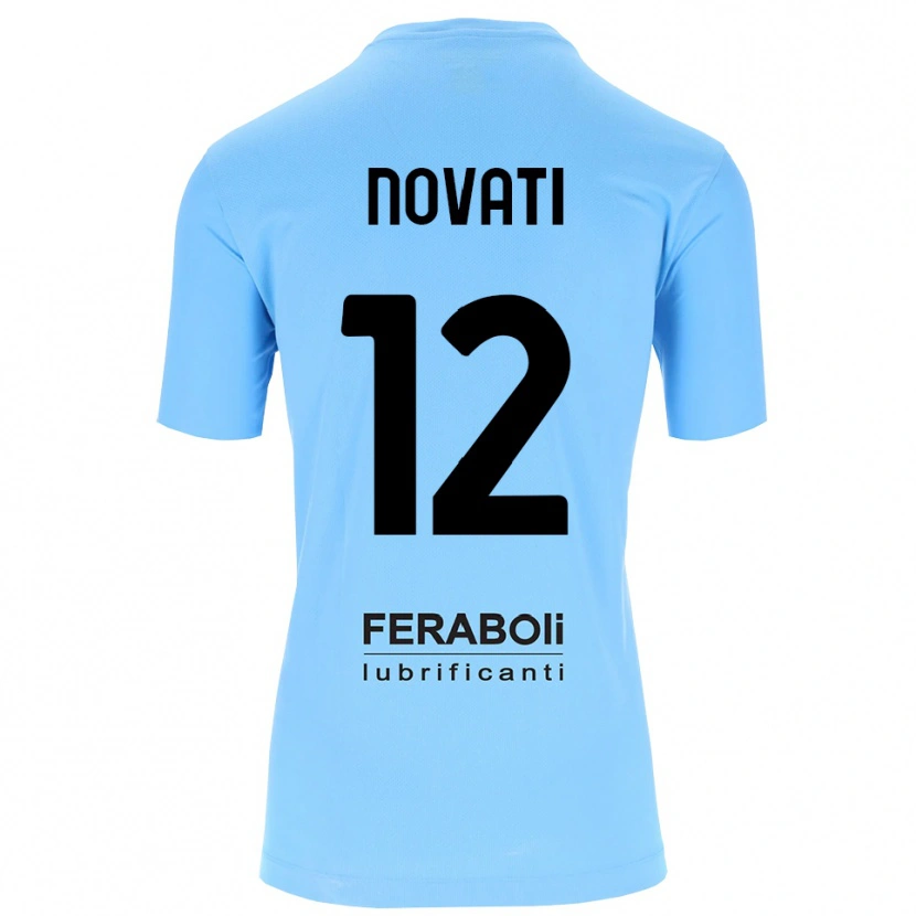 Danxen Børn Lorenzo Novati #12 Himmelblå Sort Målmandstrøje 2025/26 Trøje T-shirt