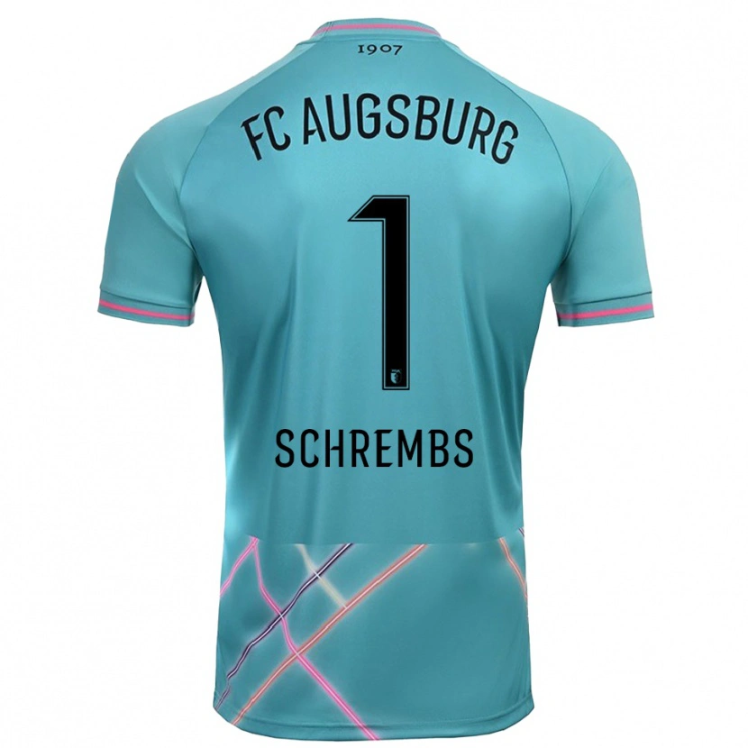 Danxen Børn Luis Schrembs #1 Lys Havgrøn Målmandstrøje 2025/26 Trøje T-shirt