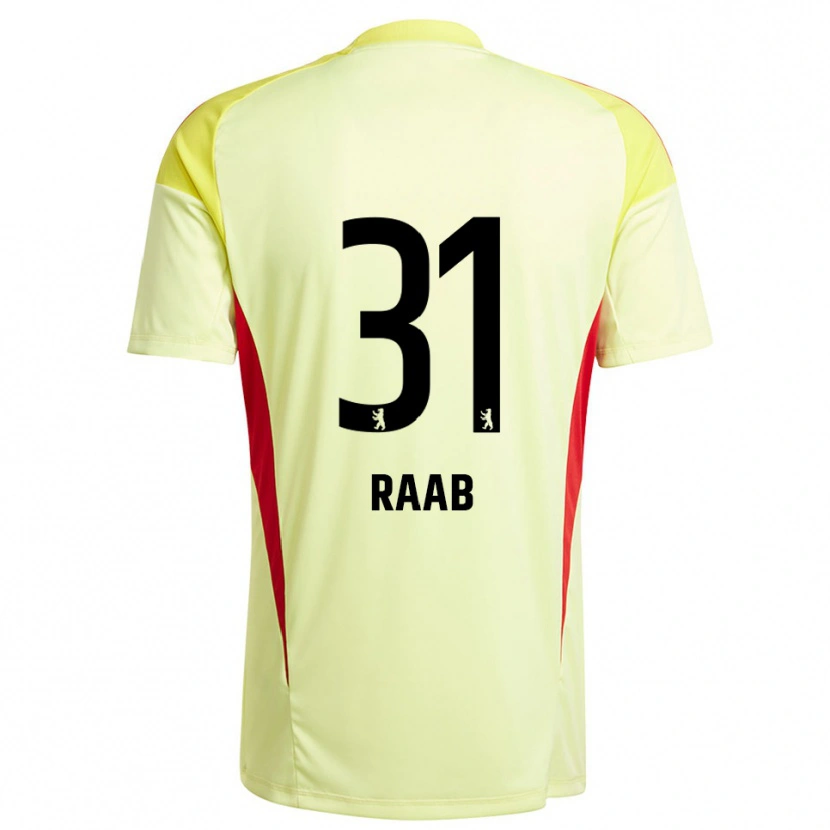 Danxen Børn Matheo Raab #31 Lysegul Sort Målmandstrøje 2025/26 Trøje T-shirt