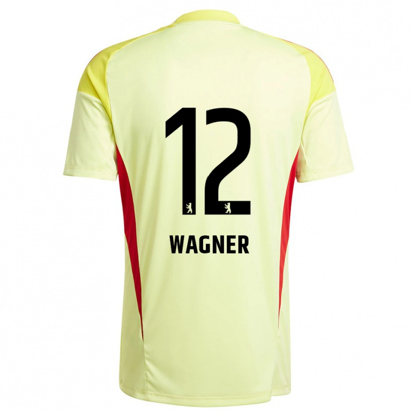 Danxen Børn Melanie Wagner #12 Lysegul Sort Målmandstrøje 2025/26 Trøje T-shirt