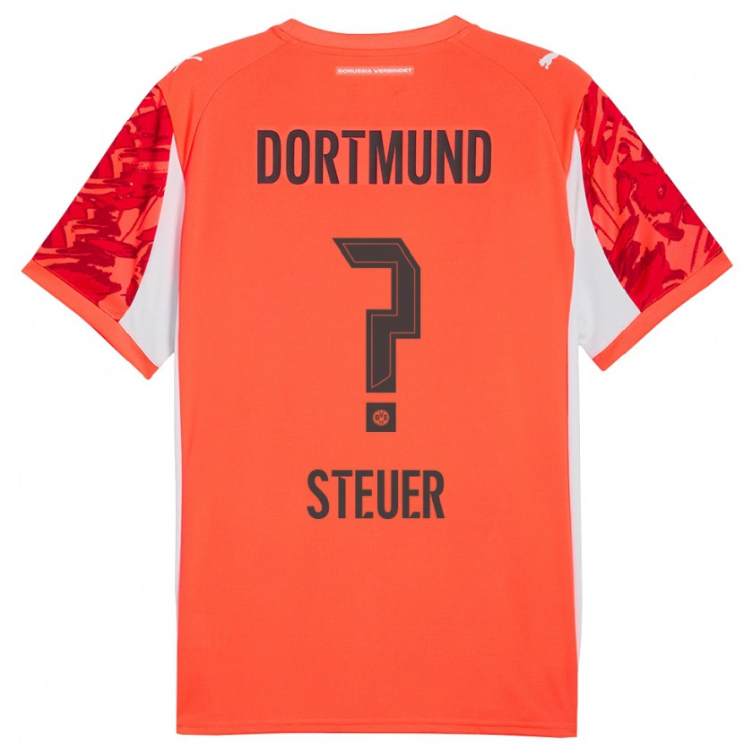 Danxen Børn Etienne Steuer #0 Rød Orange Målmandstrøje 2025/26 Trøje T-shirt