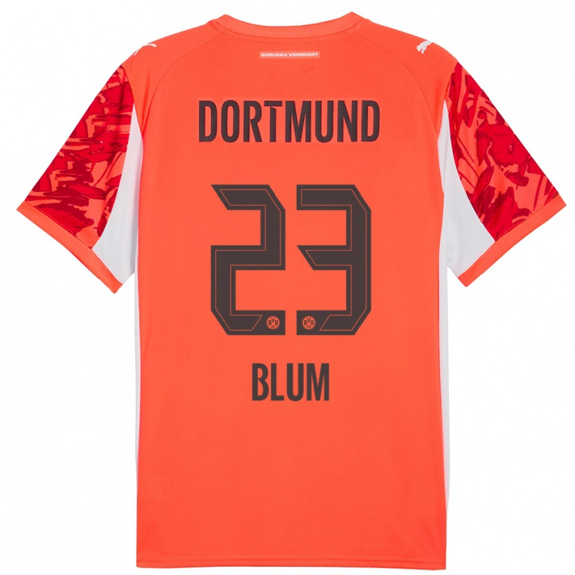 Danxen Børn Caroline Blum #23 Rød Orange Målmandstrøje 2025/26 Trøje T-shirt
