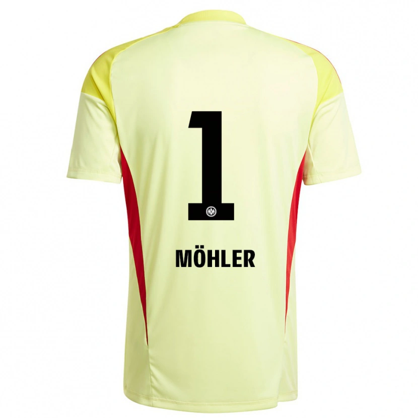 Danxen Børn Emil Möhler #1 Lysegul Sort Målmandstrøje 2025/26 Trøje T-shirt