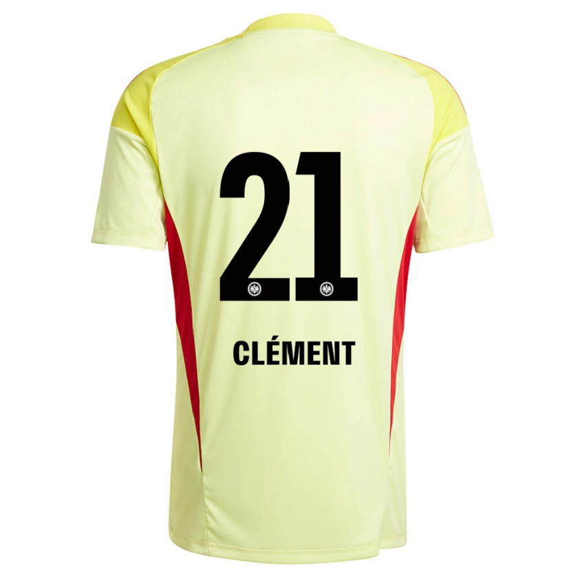 Danxen Børn Noah Clément #21 Lysegul Sort Målmandstrøje 2025/26 Trøje T-shirt