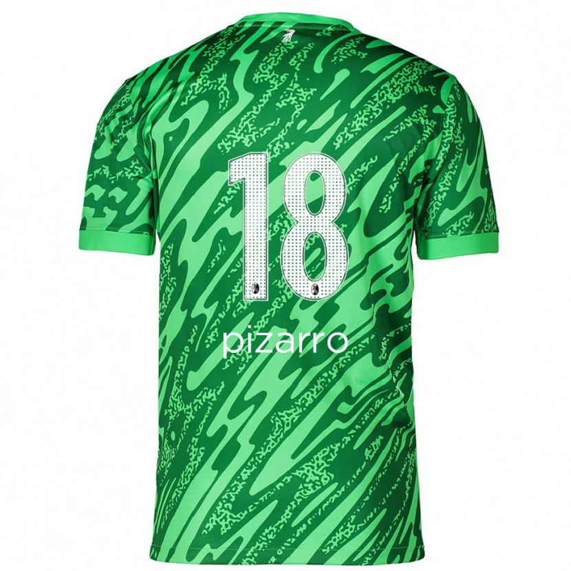 Danxen Børn Théodore Pizarro #18 Grøn Hvid Målmandstrøje 2025/26 Trøje T-shirt