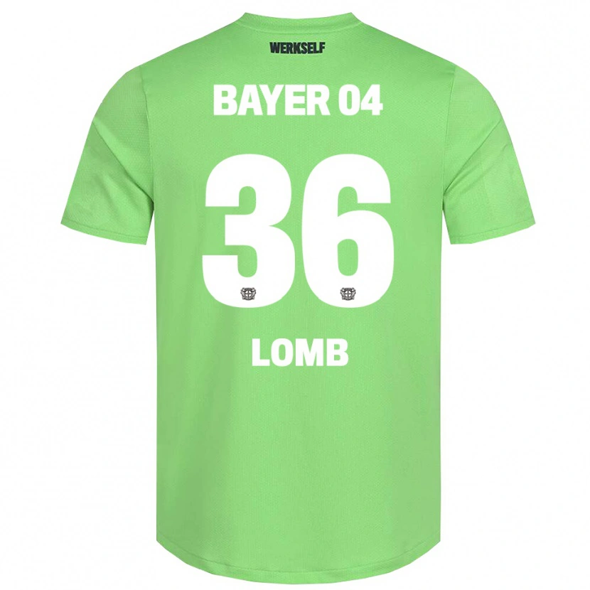 Danxen Børn Niklas Lomb #36 Lys Grøn Hvid Målmandstrøje 2025/26 Trøje T-shirt