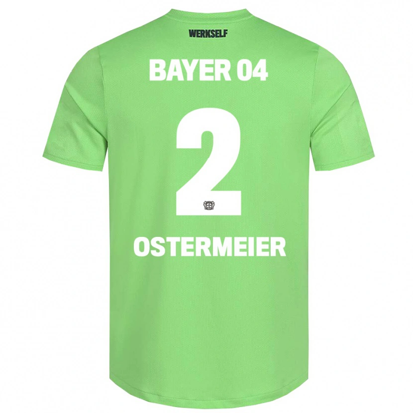 Danxen Børn Selina Ostermeier #2 Lys Grøn Hvid Målmandstrøje 2025/26 Trøje T-shirt