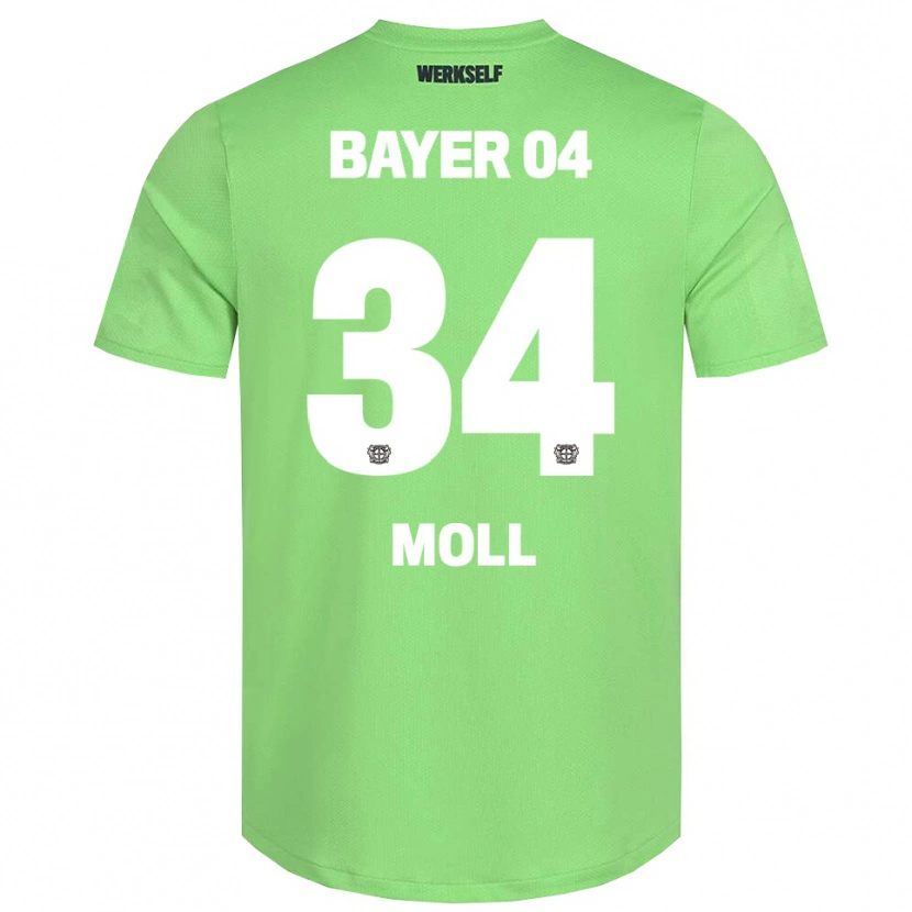 Danxen Børn Anne Moll #34 Lys Grøn Hvid Målmandstrøje 2025/26 Trøje T-shirt
