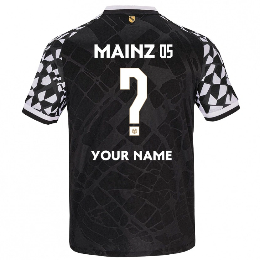Danxen Børn 1. FSV Mainz 05 Sort Hvid Målmandstrøje 2025/26 Trøje T-shirt