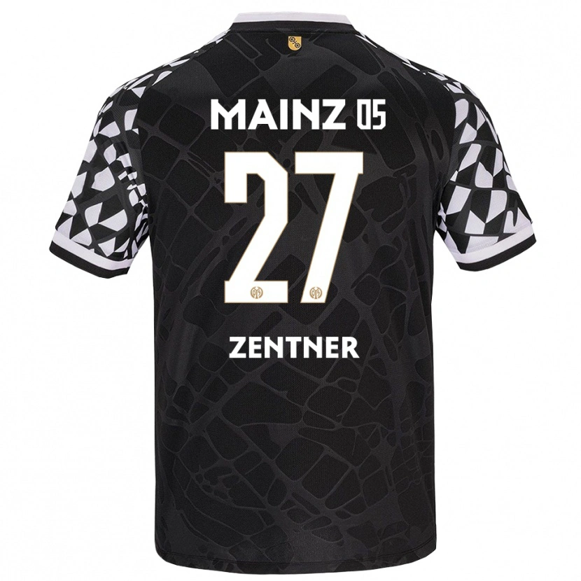 Danxen Børn Robin Zentner #27 Sort Hvid Målmandstrøje 2025/26 Trøje T-shirt
