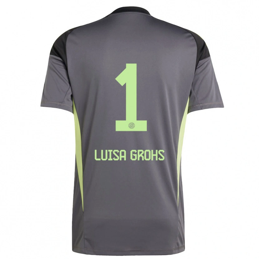 Danxen Børn Maria Luisa Grohs #1 Sort Grøn Gul Målmandstrøje 2025/26 Trøje T-shirt