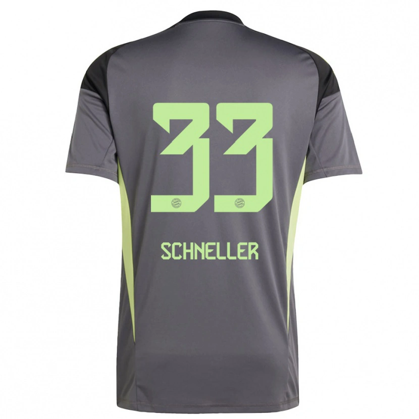 Danxen Børn Lukas Schneller #33 Sort Grøn Gul Målmandstrøje 2025/26 Trøje T-shirt