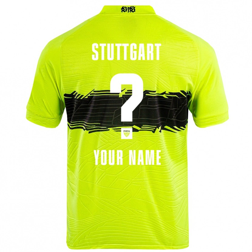 Danxen Børn VfB Stuttgart Grøn Gul Sort Målmandstrøje 2025/26 Trøje T-shirt