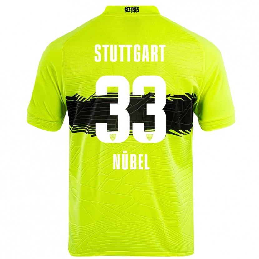 Danxen Børn Alexander Nübel #33 Grøn Gul Sort Målmandstrøje 2025/26 Trøje T-shirt
