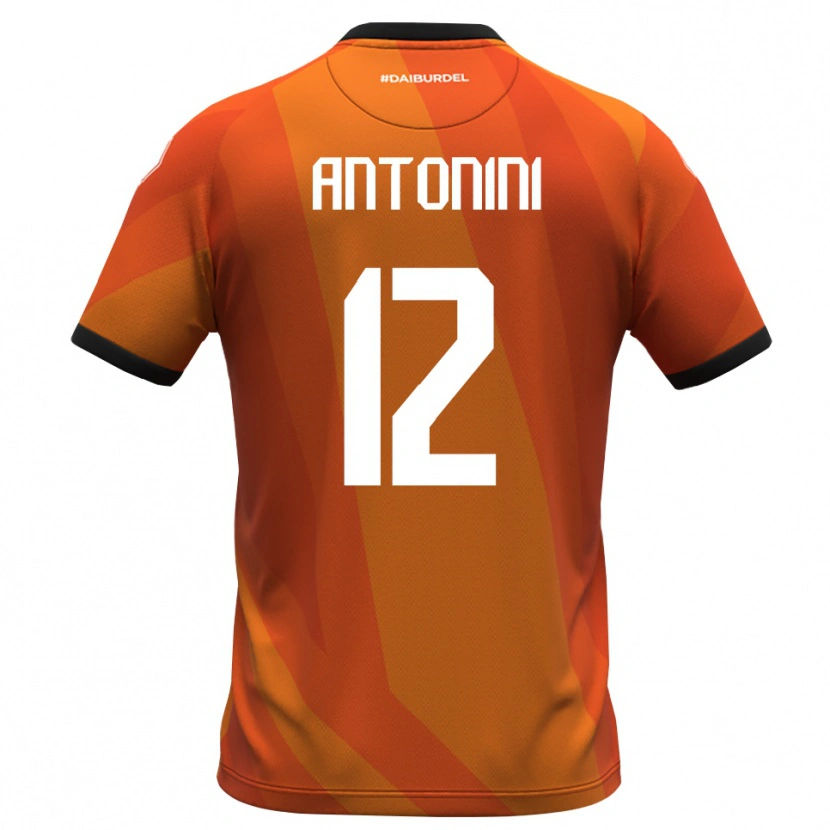 Danxen Børn Francesco Antonini #12 Koral Hvid Sort Målmandstrøje 2025/26 Trøje T-shirt
