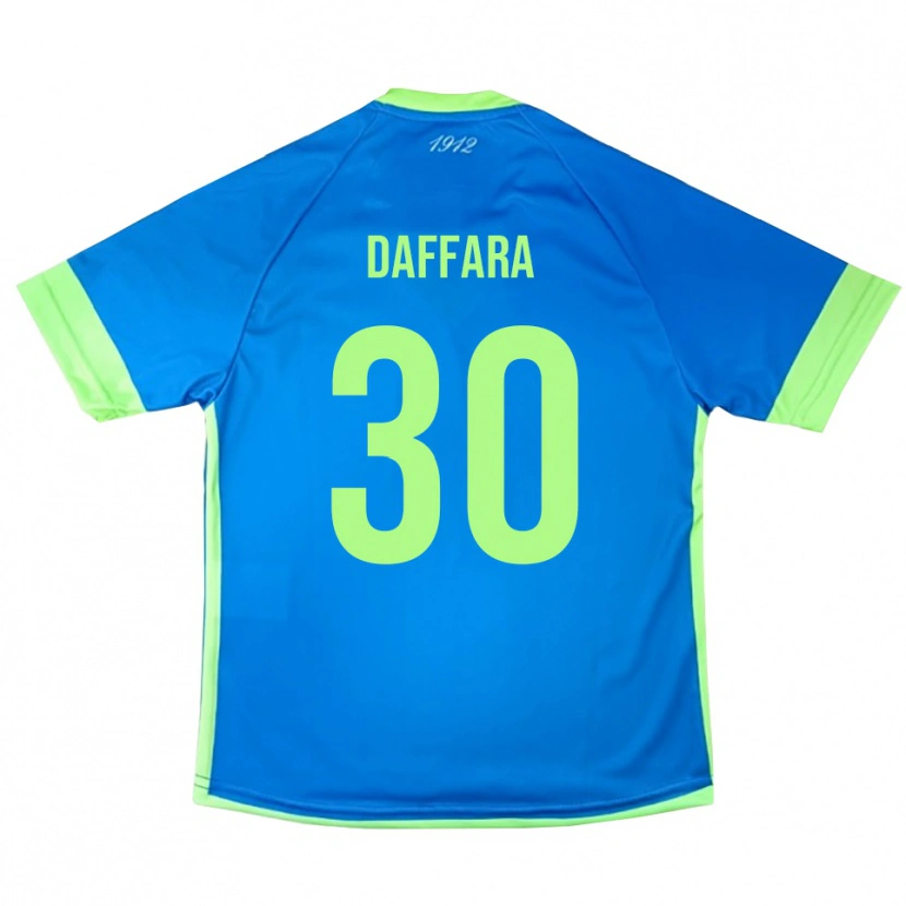 Danxen Børn Giovanni Daffara #30 Blå Grøn Gul Målmandstrøje 2025/26 Trøje T-shirt