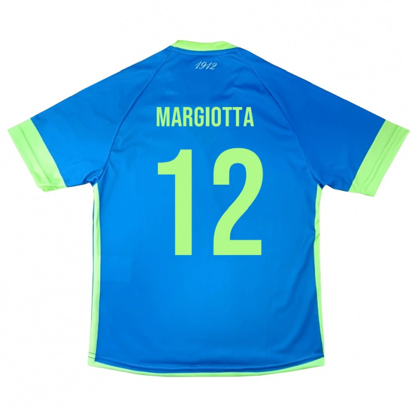 Danxen Børn Manuele Margiotta #12 Blå Grøn Gul Målmandstrøje 2025/26 Trøje T-shirt