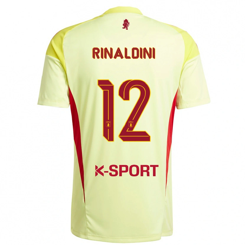 Danxen Børn Ruben Rinaldini #12 Lys Gul Rød Målmandstrøje 2025/26 Trøje T-shirt