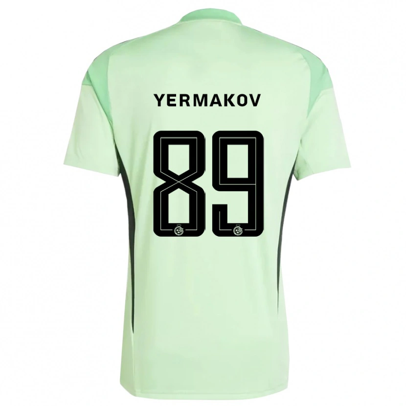 Danxen Børn Georgiy Yermakov #89 Lys Grøn Sort Målmandstrøje 2025/26 Trøje T-shirt