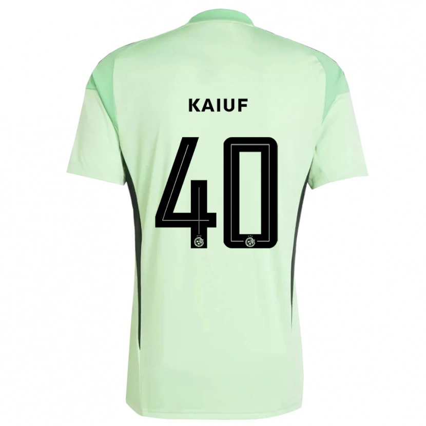 Danxen Børn Sharif Kaiuf #40 Lys Grøn Sort Målmandstrøje 2025/26 Trøje T-shirt