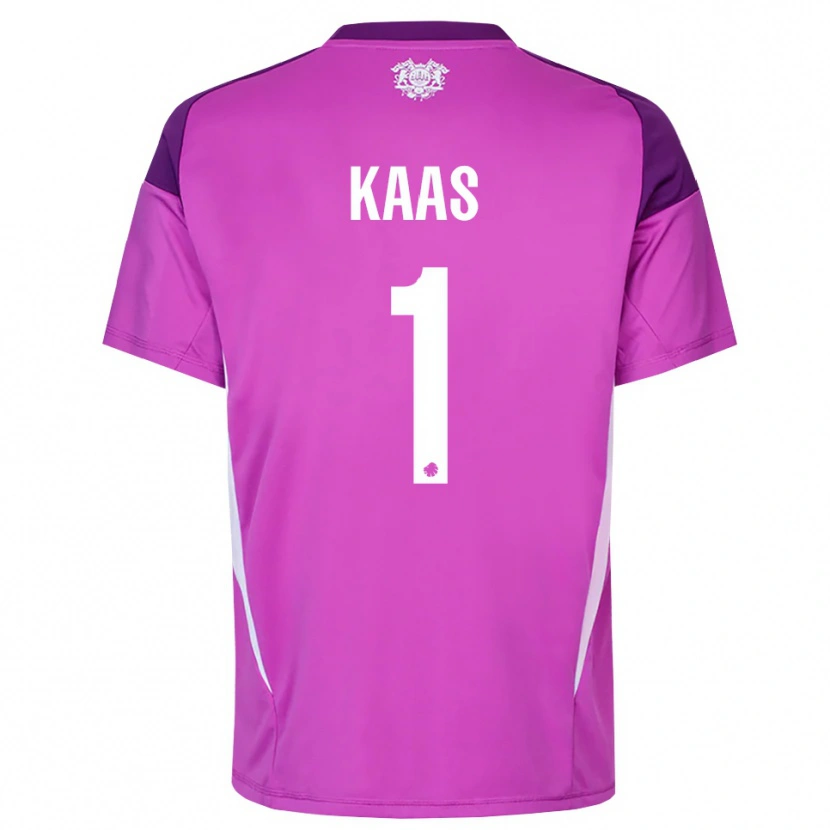 Danxen Børn Anna Kaas #1 Lilla Lilla Hvid Målmandstrøje 2025/26 Trøje T-shirt