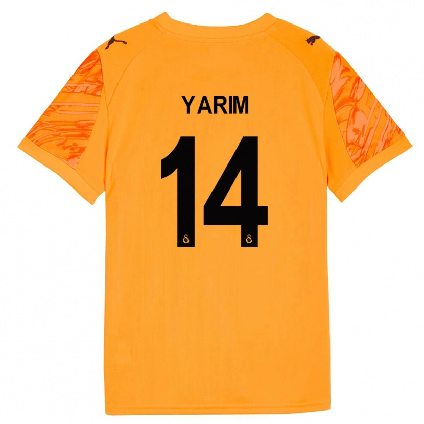 Danxen Børn Esra Yarım #14 Mørk Orange Sort Målmandstrøje 2025/26 Trøje T-shirt